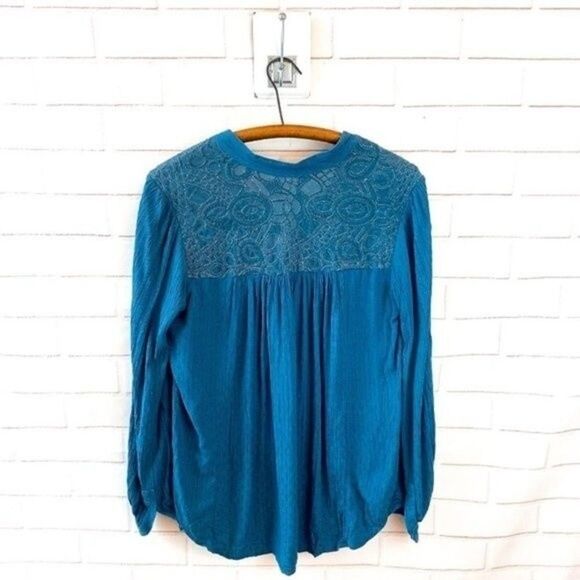 2 for $30 FREE PEOPLE Canyon Rose Pleasant Blouse - Picture 3 of 8